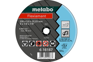 Відрізний диск Metabo Flexiamant 230x3,0х22,2 Inox, TF 41 (616167000)
