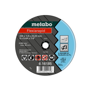 Відрізний диск Metabo Flexiarapid 230x1,9x22, Inox, TF 41 (616185000)