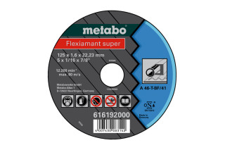 Отрезной диск Metabo Flexiamant super 125x1,6x22,2 Сталь, TF 41 (616192000)
