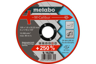 Відрізний диск Metabo M-Calibur 125x1,6x22,2 Inox, TF 41 (616286000)