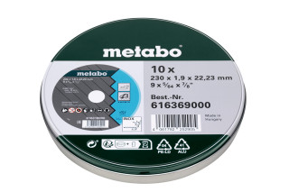 10 відрізних дисків Metabo - SP 230x1,9x22,23 Inox, TF 41 (616369000)