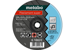 Зачисний диск Metabo Flexiamant super 150x6,0x22,2 Inox, SF 27 (616604000)
