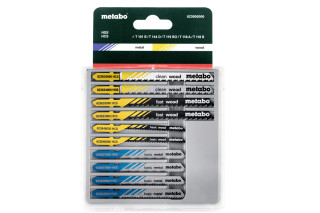 Набір пилок для лобзика Metabo 3, Д+M+Пласт., 10 предметів (623600000)