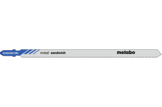 5 лобзиковых пилок Metabo «Sandwich Metal», 150/ 2,0 мм (623604000)