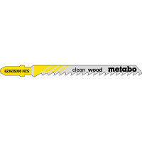 100 лобзиковых пилок Metabo «Clean Wood», 74/ 4,0 мм (623704000)