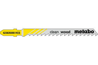 3 пилкових полотна для лобзиків Metabo «Clean Wood», 74/ 4,0 мм (623962000)