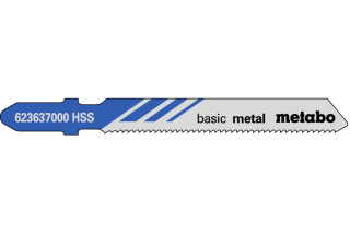 3 лобзиковые пилки Metabo «Basic Metal», 51/ 1,2 мм (623965000)