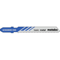 5 пилкових полотен для лобзиків Metabo «Basic Metal», 51/ 2,0 мм (623638000)