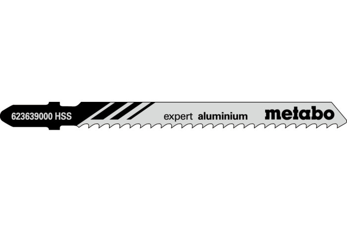 Купити 5 пилкових полотен для лобзиків Metabo «Expert Aluminium», 74/ 3,0 мм (623639000). Офіційний магазин Metabo, фірмова гарантія з доставкою по Украіні