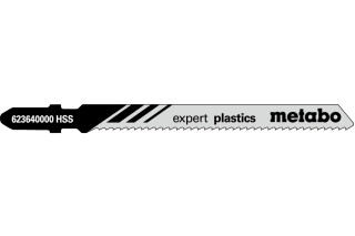 5 пилкових полотен для лобзиків Metabo «Expert Plastics», 74/2,0 мм (623640000)