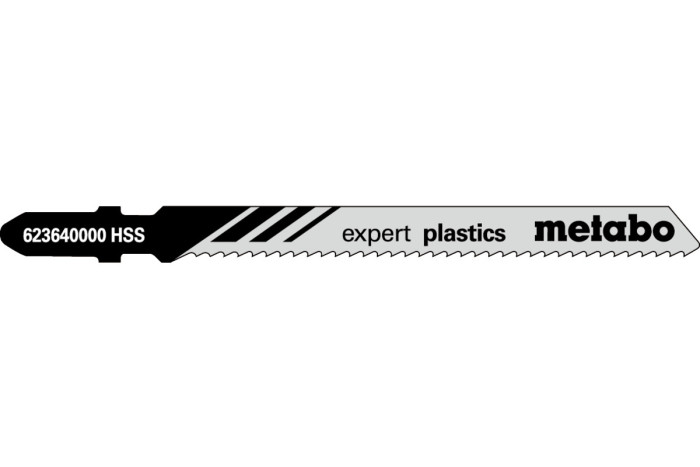 Купити 5 пилкових полотен для лобзиків Metabo «Expert Plastics», 74/2,0 мм (623640000). Офіційний магазин Metabo, фірмова гарантія з доставкою по Украіні
