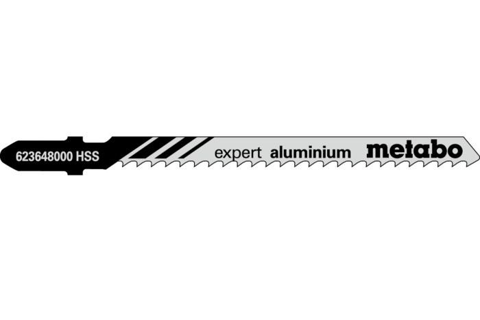 Купити 5 пилкових полотен для лобзиків Metabo «Expert Aluminium», 74/ 3,0 мм (623648000). Офіційний магазин Metabo, фірмова гарантія з доставкою по Украіні