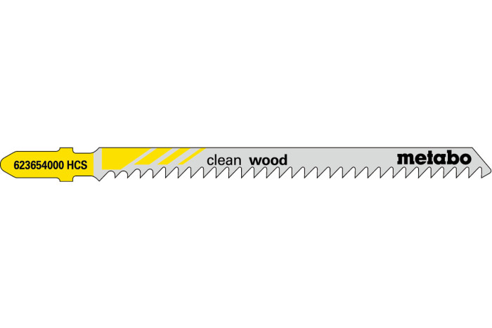Купити 5 пилкових полотен для лобзиків Metabo «Clean Wood», 91 мм/ 3,0 (623654000). Офіційний магазин Metabo, фірмова гарантія з доставкою по Украіні