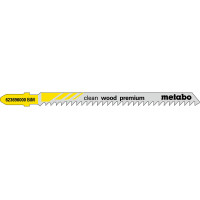 5 лобзиковых пилок Metabo «Clean Wood Premium», 91/ 3,0 мм (623696000)