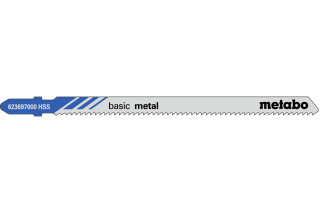 5 лобзиковых пилок Metabo «Basic Metal», 106/2,0 мм (623697000)