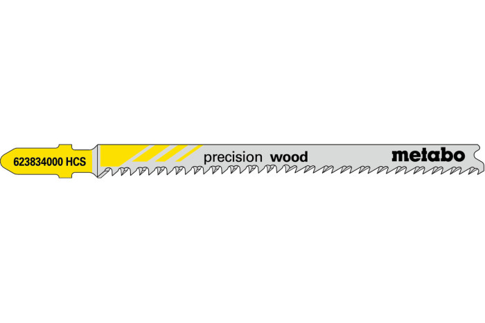 Купить 5 лобзиковых пилок Metabo «Precision Wood», 91 2,2 мм (623834000). Официальный магазин Metabo, фирменная гарантия с доставкой по Украине.