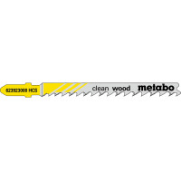 5 пилкових полотен для лобзиків Metabo «Clean Wood», 74 мм/Progr. (623923000)