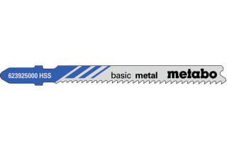 5 лобзиковых пилок Metabo «Basic Metal», 66 мм/progr. (623925000)