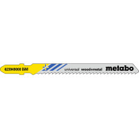 5 пилкових полотен для лобзиків Metabo «Universal Wood + Metal», 90/ 2,5 мм (623949000)