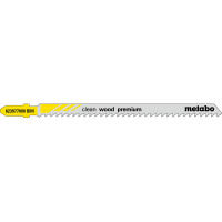 5 пилкових полотен для лобзиків Metabo «Clean Wood Preumium», 105/ 3,0 мм (623977000)