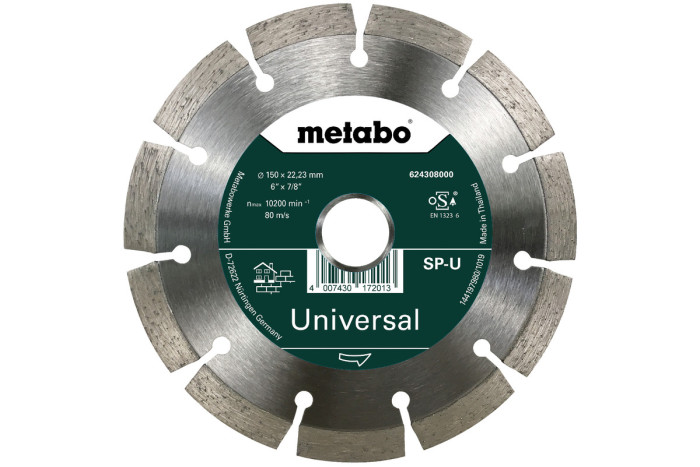 Купить Алмазный отрезной диск Metabo 150x22,23 мм (624308000). Официальный магазин Metabo, фирменная гарантия с доставкой по Украине.