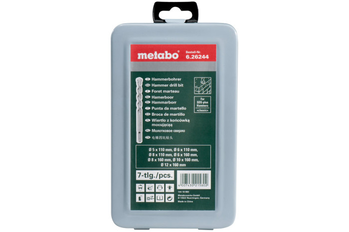 Купить Набор буров Metabo SDS-Plus Classic, 7 предметов (626244000). Официальный магазин Metabo, фирменная гарантия с доставкой по Украине.