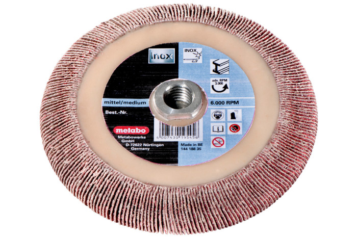 Купити Ламельний шліфувальний диск Metabo 125x8x5/8" P40 CER (626486000). Офіційний магазин Metabo, фірмова гарантія з доставкою по Украіні