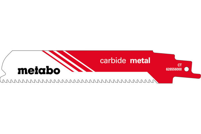 Купить Пилка для сабельных пил Metabo «Carbide Metal», 150 x 1,25 мм (626556000). Официальный магазин Metabo, фирменная гарантия с доставкой по Украине.