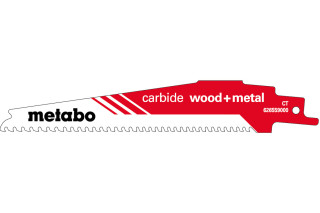 Пилкове полотно для шабельних пилок Metabo «Carbide Wood + Metal», 150 x 1,25 мм (626559000)