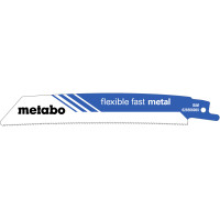 5 пилкових полотен для шабельних пилок Metabo «Flexible Fast Metal», 150 x 0,9 мм (626566000)