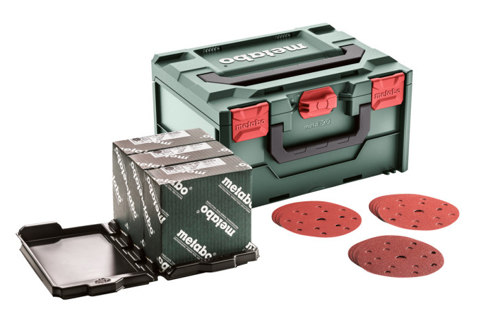 Купити Набір абразивів Metabo metaBOX «multi-hole», 150 шт, Д+М (626756000). Офіційний магазин Metabo, фірмова гарантія з доставкою по Украіні