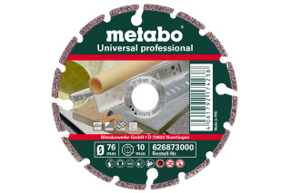 Алмазний відрізний круг Metabo 76x10,0 мм, «UP», універсальний «Professional» (626873000)