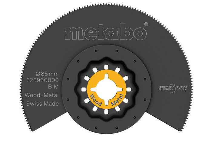 Купить Сегментное пильное полотно Metabo дерево/металл, BIM, Ø 85 мм (626960000). Официальный магазин Metabo, фирменная гарантия с доставкой по Украине.