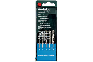 Касета зі свердлами Metabo HSS-G, 5 предметів, E 6,3 (627112000)