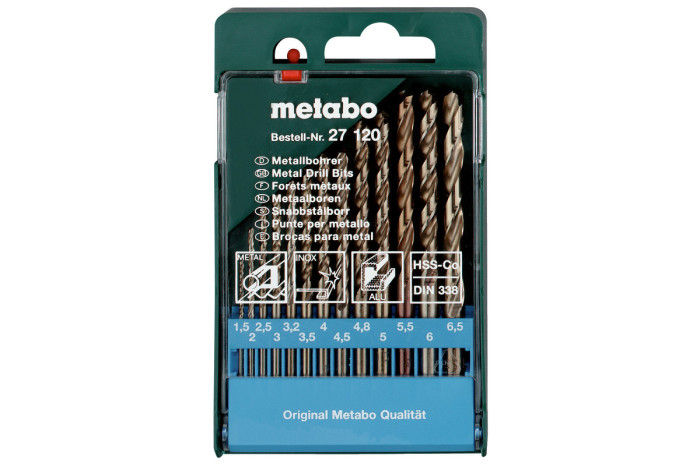Купити Касета зі свердлами Metabo HSS-CO, 13 предметів (627120000). Офіційний магазин Metabo, фірмова гарантія з доставкою по Украіні