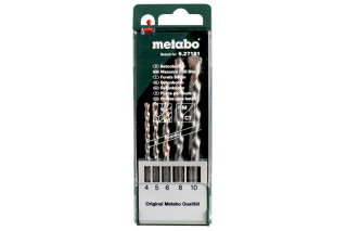 Касета зі свердлами по бетону Metabo PRO, 5 предметів (627181000)