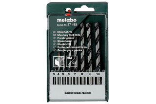 Касета зі свердлами Metabo по каменю, 8 предметів (627193000)