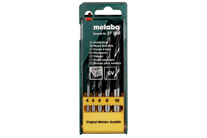 Купити Касета зі свердлами по дереву Metabo 5 предметів (627200000). Офіційний магазин Metabo, фірмова гарантія з доставкою по Украіні