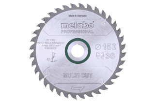 Пилкове полотно Metabo «Multi Cut - Professional», 150x20, Z36 WZ 10° (628000000)