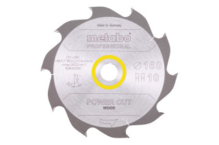 Пилкове полотно Metabo «Power Cut Wood — Professional», 160х20, Z10 WZ 22° (628002000)