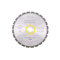 Пильное полотно Metabo «Power Cut Wood — Professional», 250x30, Z24 WZ 3° neg. (628013000)