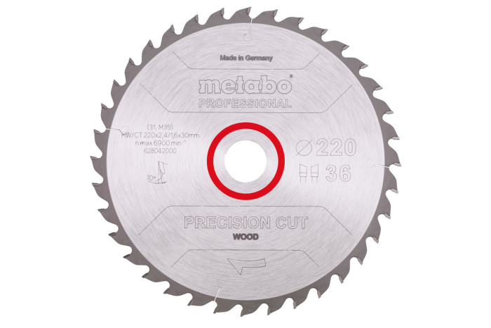 Купити Пилкове полотно Metabo «Precision Cut Wood - Professional»,  220x30, Z36 WZ 10° (628042000). Офіційний магазин Metabo, фірмова гарантія з доставкою по Украіні