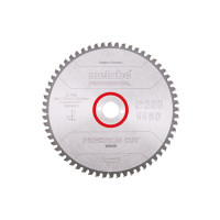 Пильное полотно Metabo «Precision Cut Wood — Professional», 250x30, Z60 WZ 5° neg. (628048000)