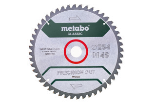 Пилкове полотно Metabo «Precision Cut Wood — Classic», 254x30, Z48 WZ 5°neg. (628061000)