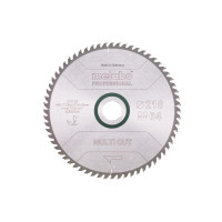 Пильное полотно Metabo «Multi Cut - Professional», 216x30, Z64 FZ/TZ, 10° (628063000)