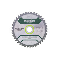 Пилкове полотно Metabo «Cordless Cut Wood — Classic», 216X30 Z40 WZ 5° (628065000)