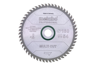 Пилкове полотно Metabo «Multi Cut — Professional», 160x20, Z54 FZ/TZ 8° (628073000)