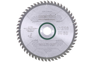 Пилкове полотно Metabo «Multi Cut — Professional», 216x30, Z60 FZ/TZ, 5°neg. (628083000)