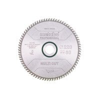 Пильное полотно Metabo «Multi Cut — Professional», 220х30, Z80 FZ/TZ, 10° (628084000)