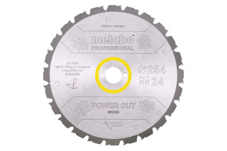 Пильное полотно Metabo «Power Cut Wood — Professional», 254x30, Z24 WZ 5° neg. (628220000)